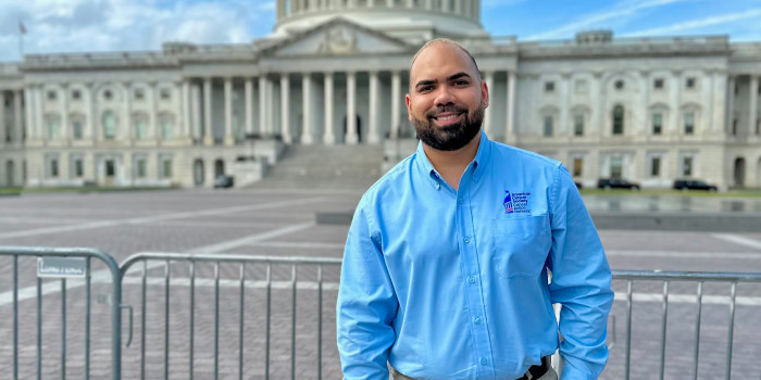 photo of angel morales by the capitol