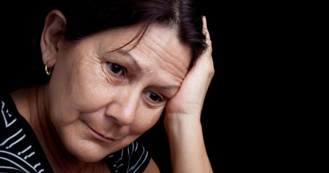 Woman looking concerned
