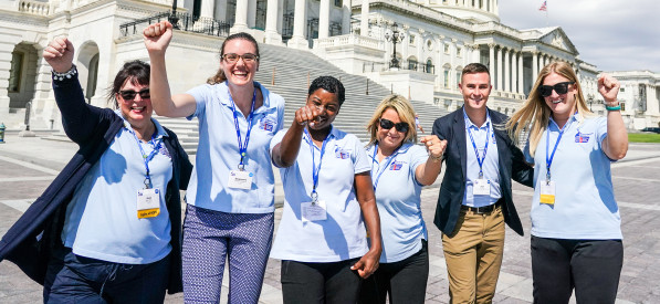 Volunteers at the U.S. capitol