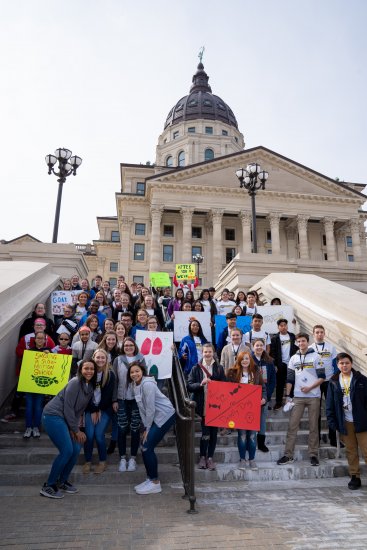 Youth advocacy efforts in Kansas.