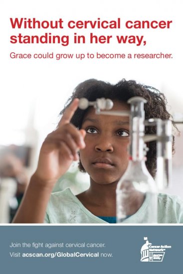 Without cervical cancer standing in her way, Grace could grow up to become a researcher. 