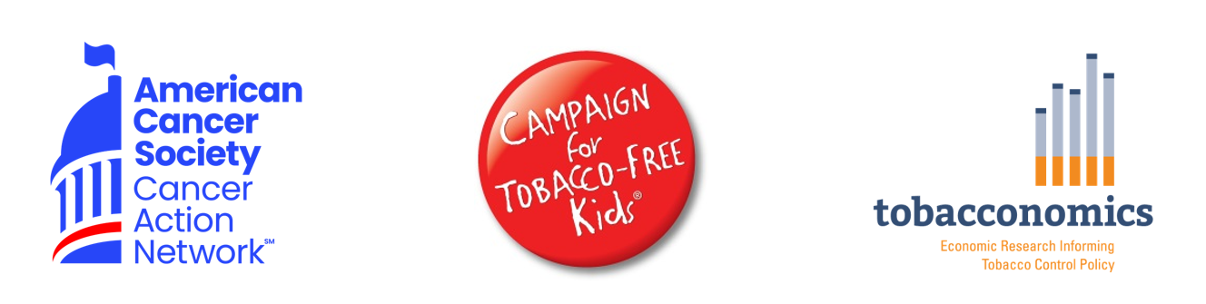 logos of ACS CAN, TFK & tobacconomics