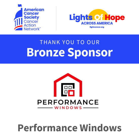 Performance Windows bronze sponsor