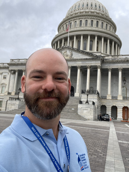 Ian outside the US Capitol