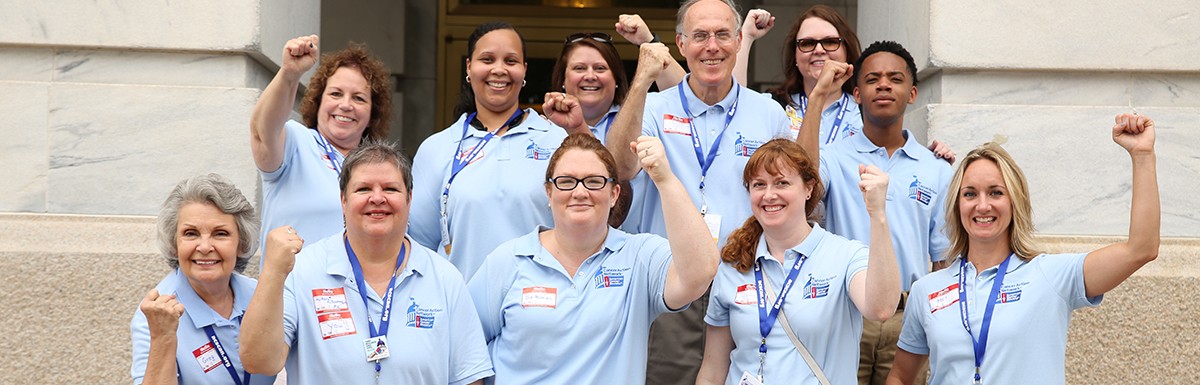 Photo of ACS CAN volunteers at National Lobby Day in Washington, D.C.