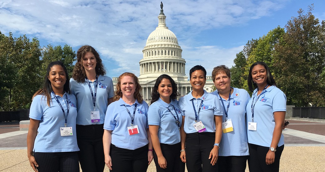 Photo of Maryland Staff and Volunteers in front of the U.S. Capitol
