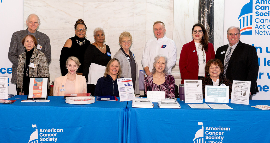 West Virgina State team participating in an advocacy event