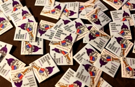 Photo of ACS CAN at Relay for Life Pins