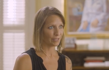Melanie Bachmann video still in interview